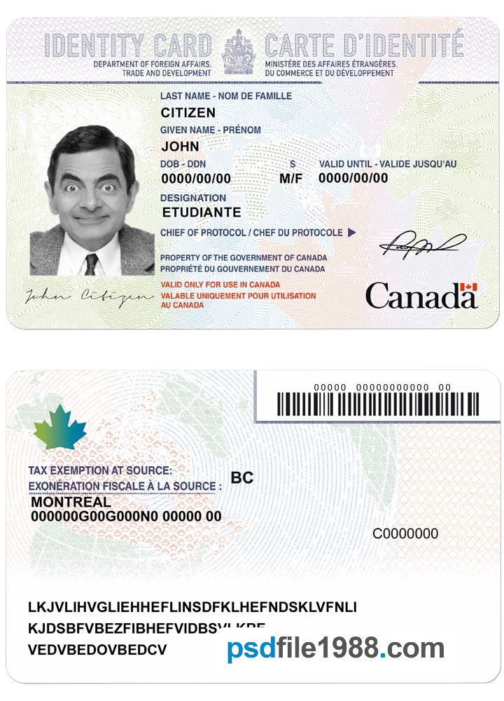 Canada Identity Card